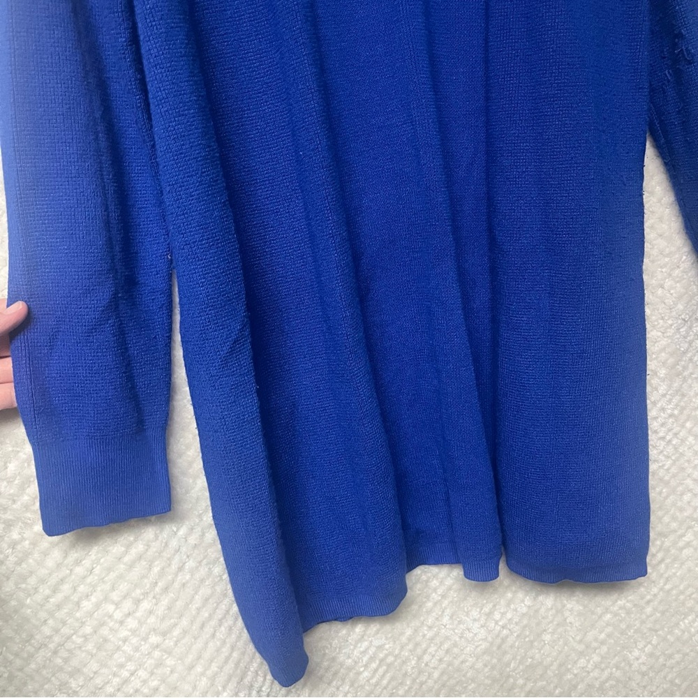 Womens Cyrus Cardigan Royal Blue Open Front Rayon & Nylon XL - Picture 5 of 6